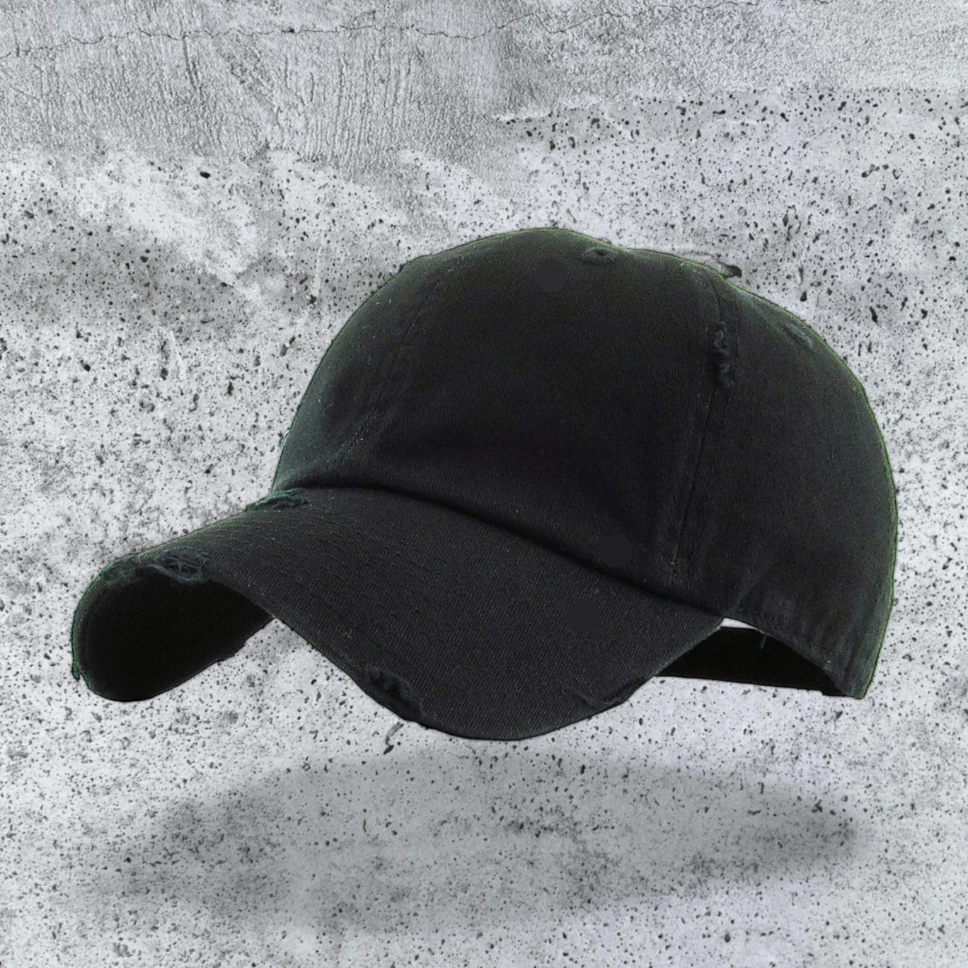 Black Distressed - Unstructured Cap - Image 5