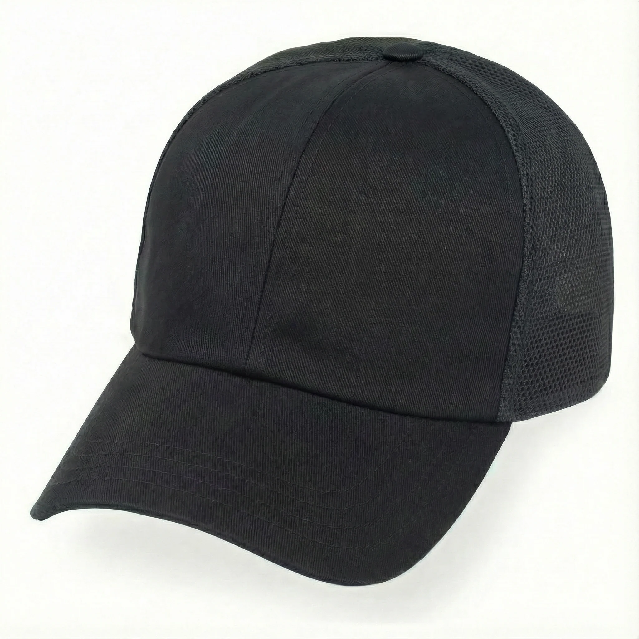 Black Partial Coolnit - Unstructured Baseball Cap