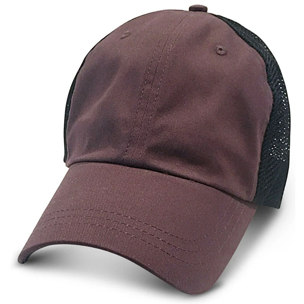 Brown Partial Soft Mesh - Unstructured Baseball Cap - Image 3