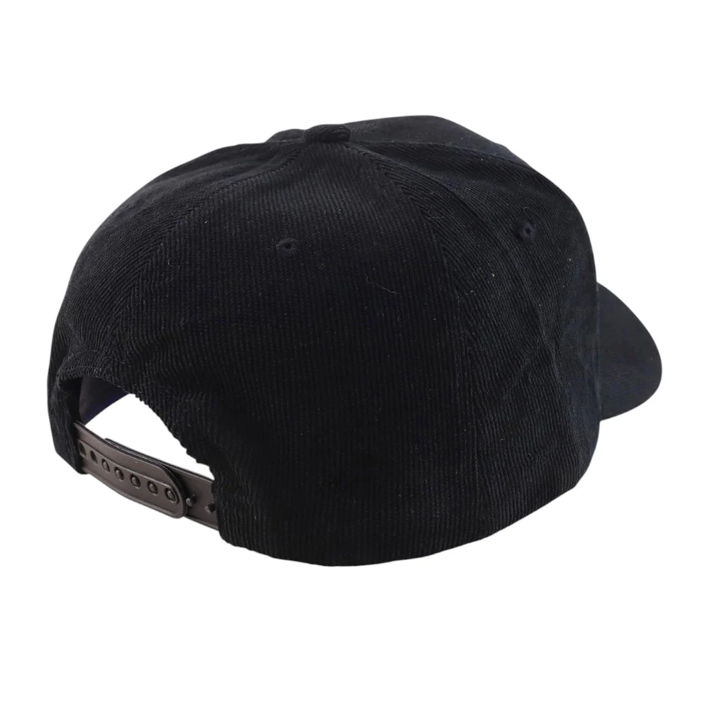 Corduroy Structured Baseball Cap - Black - Image 3