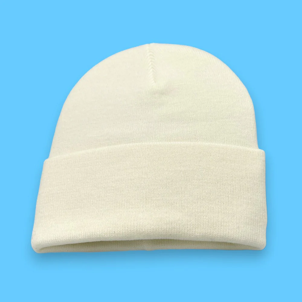 Cream Knit Hat - Image 4