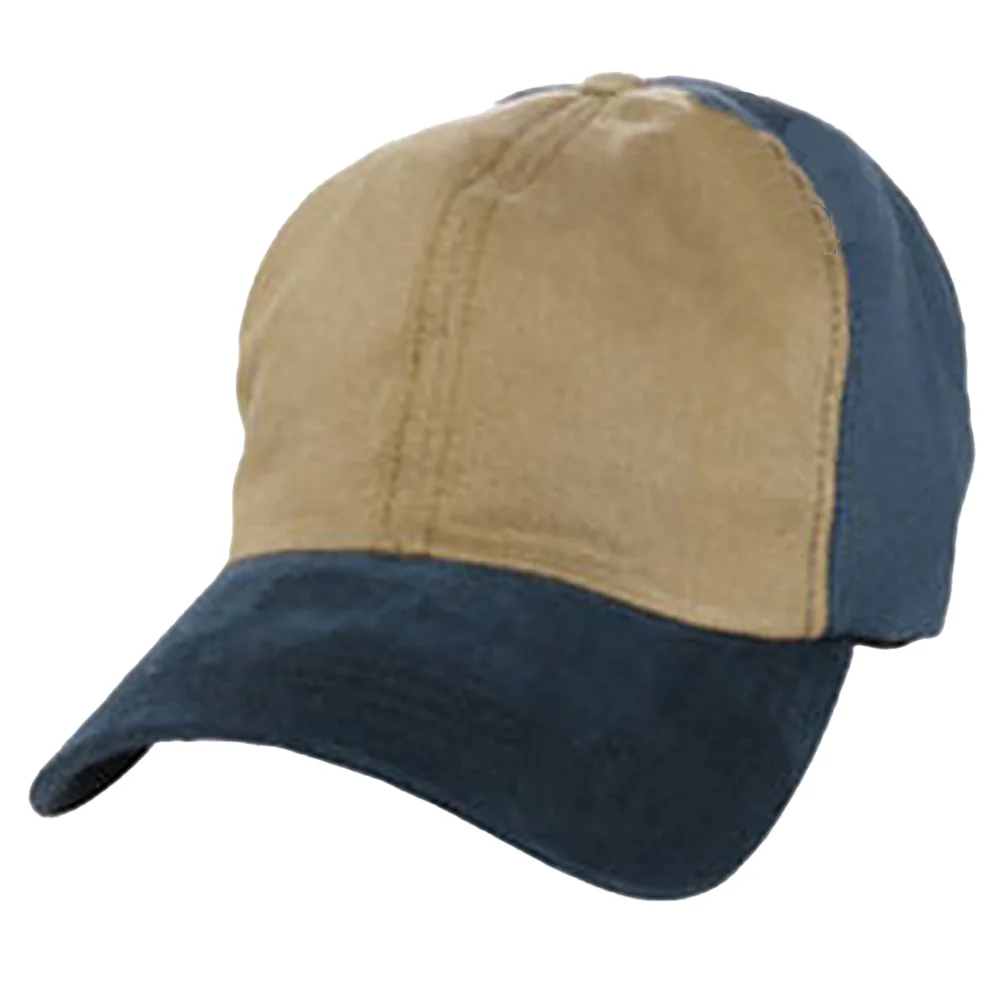 Dark Khaki with Blue Partial Coolnit - Unstructured Baseball Cap - Image 3