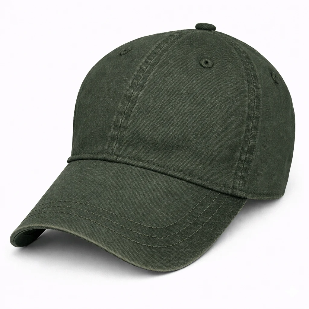 Green Weathered - Unstructured Baseball Cap