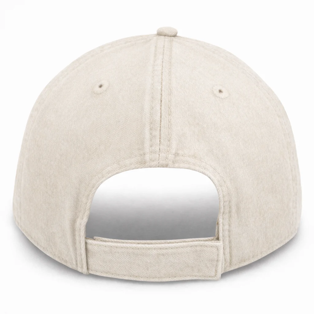 Khaki Light Weathered - Unstructured Baseball Cap - Image 2