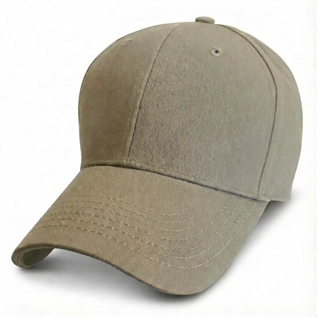 Khaki - Structured Baseball Cap