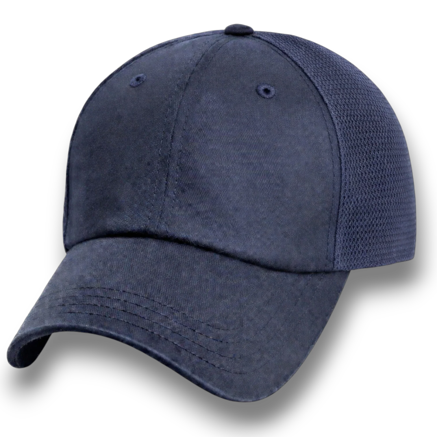 Navy Blue Partial Coolnit - Unstructured Baseball Cap KH