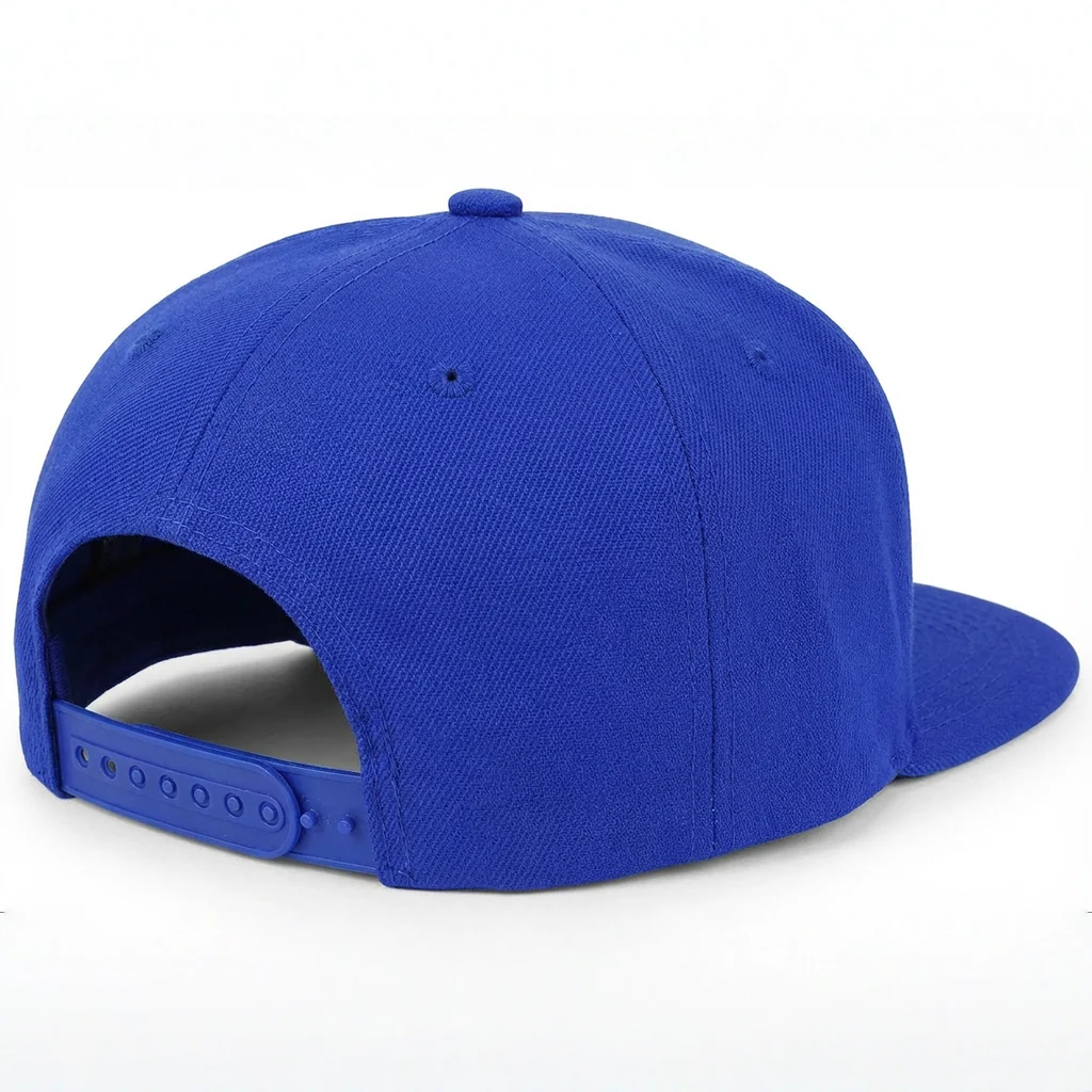 Printed Flatbill Structured Baseball Cap - Royal Blue - Image 2