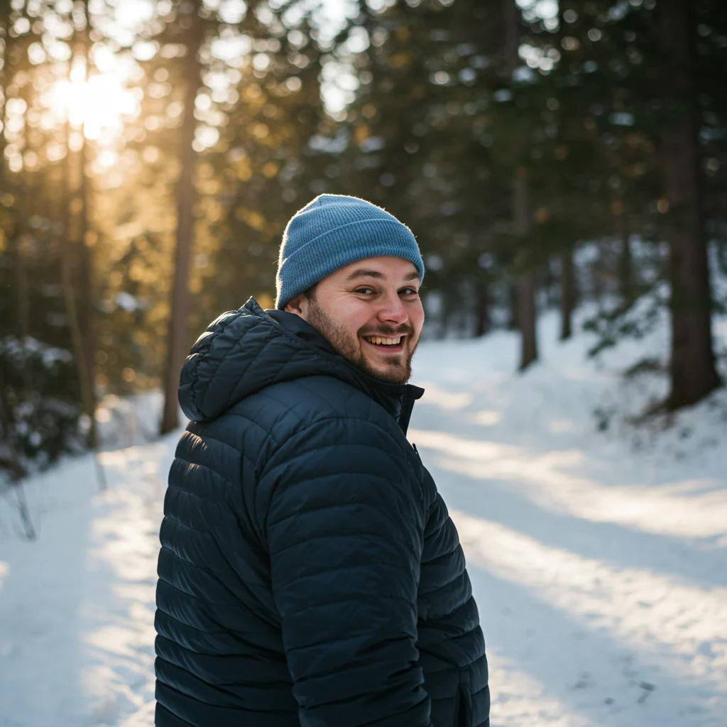 Sky Blue Knit Hat - Image 3