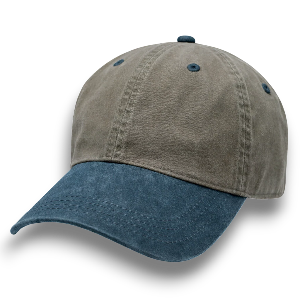 Stone with Blue Weathered - Unstructured Baseball Cap