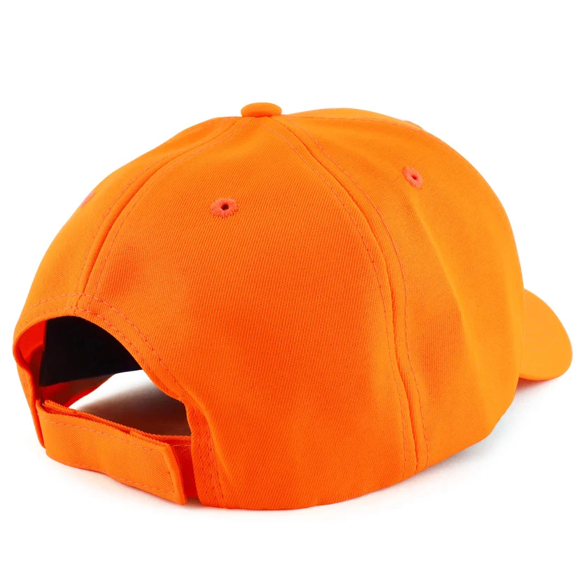 Structured Baseball Cap - Neon Orange - Image 2