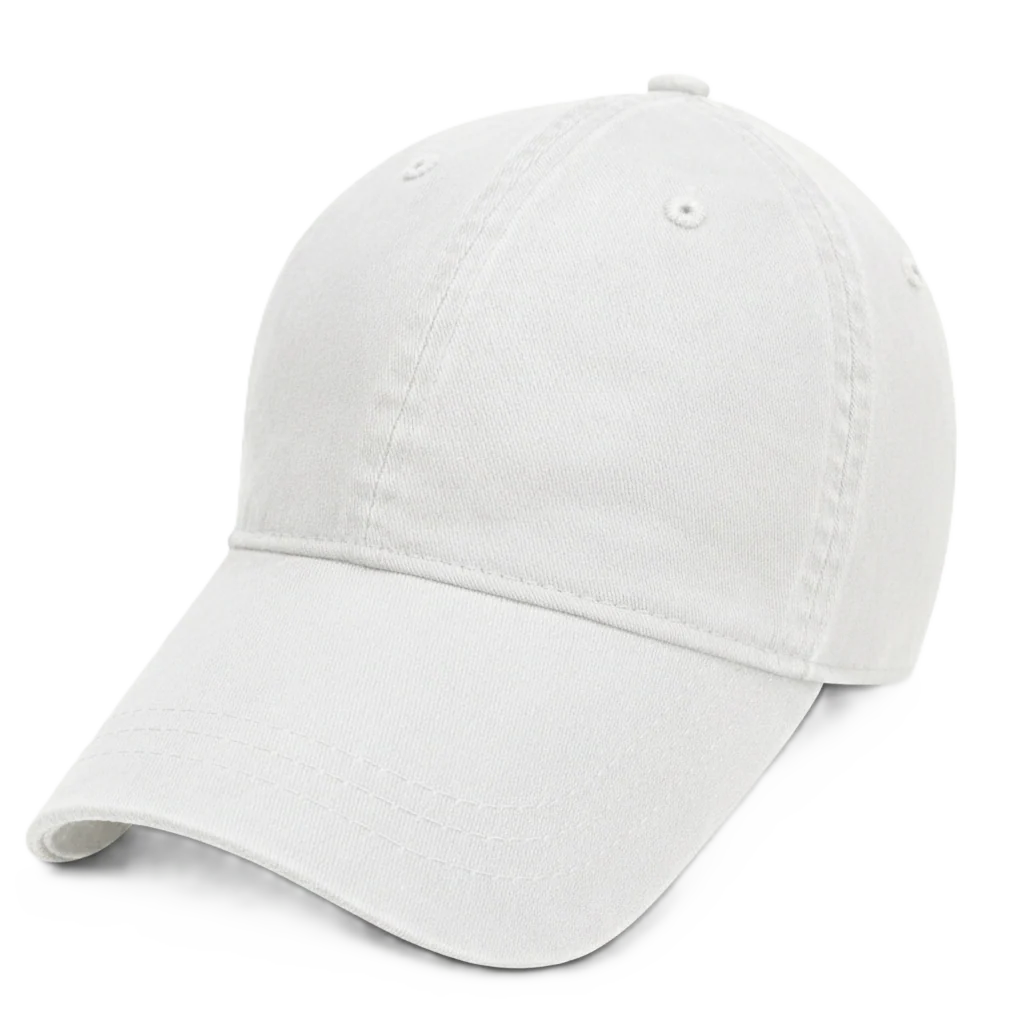 White - Unstructured Baseball Cap